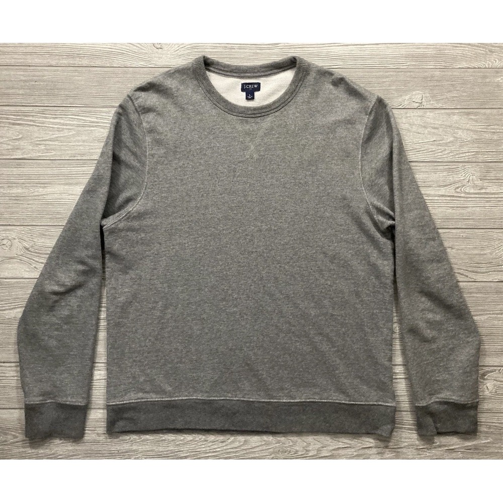 J Crew‎ Cotton Terry Crewneck Sweatshirt Mens Size Large 365